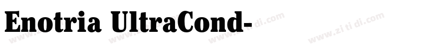 Enotria UltraCond字体转换
